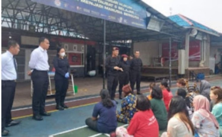 Lapas Kelas IIA Bagansiapiapi Gelar Razia Insidentil Hunian Wanita