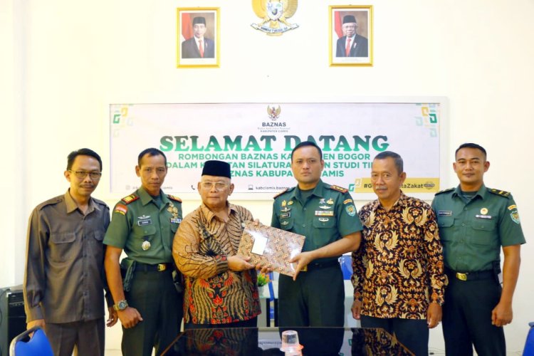 Dandim 0613/Ciamis Datangi Baznas Kab Ciamis , Untuk Serahkan Hasil Infaq & Sedekah dari Prajurit dan PNS Guna Meningkatkan Perekonomian Umat