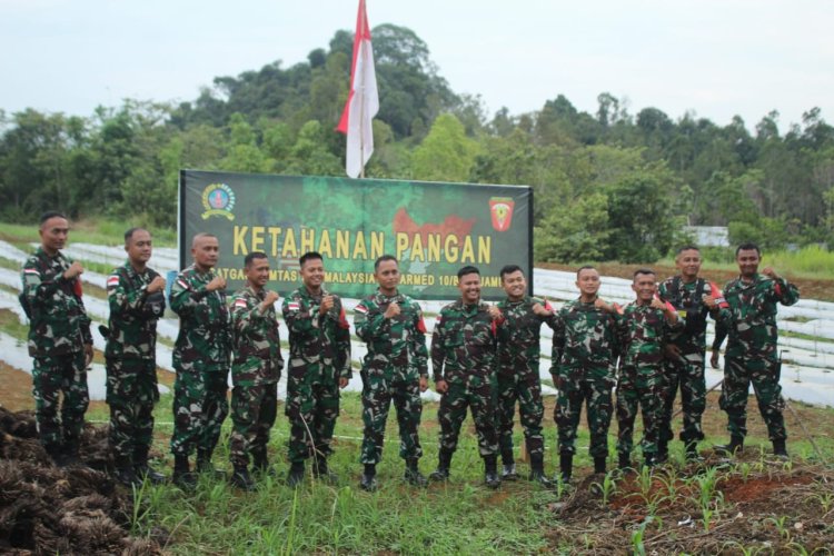 Gelar Apel Dansat, Dansatgas Pamtas Yonarmed 10/Bradjamusti Evaluasi Giat dan Kuatkan Kembali Visi Misi Jajarannya