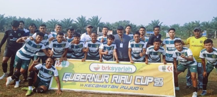 Menang 3-0, Tim Sepakbola DLH Rohil Mantap FC Melaju Ke Semifinal Piala Gubernur Riau