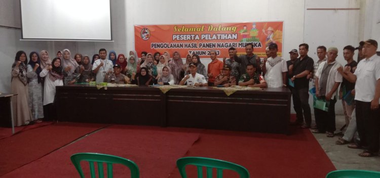 KENAGARIAN MUNGKA ADAKAN SOSIALISASI PENGOLAHAN HASIL PANEN