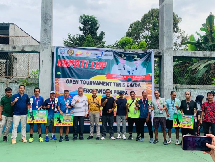 BUPATI CUP OPEN TURNAMEN TENIS PASAMAN BARAT SUKSES DI SELENGGARAKAN