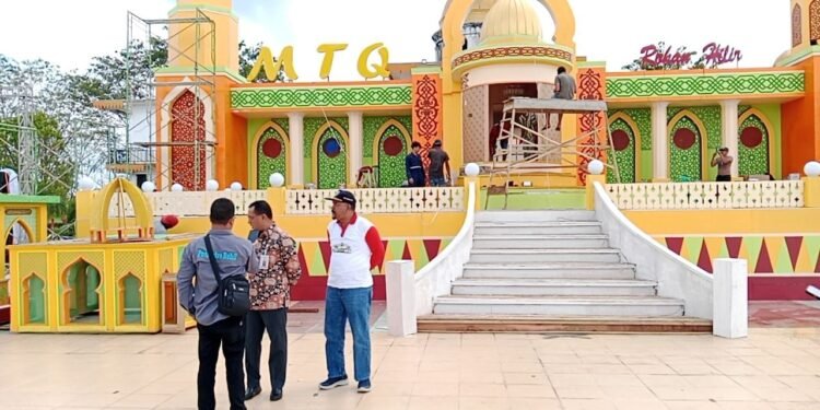 Suwandi: Progres Pembangunan Astaka MTQ Ke XVlll Tingkat Kabupaten Rohil Sudah Mencapai 80%