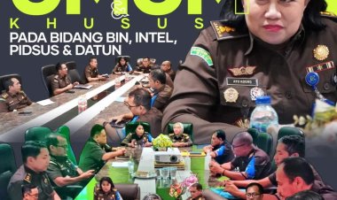 "Asisten Pengawasan Kejati Riau Melakukan Inspeksi Umum dan Khusus pada Bidang Pembinaan, Intelijen, Tindak Pidana Khusus, serta Perdata & Tata Usaha Negara."