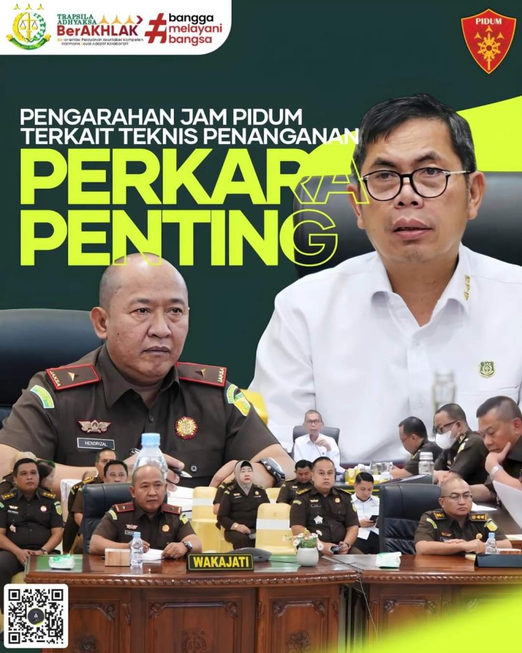 "Wakil Kepala Kejaksaan Tinggi Riau Mengikuti Pengarahan Jaksa Agung Muda Tindak Pidana Umum Secara Virtual"