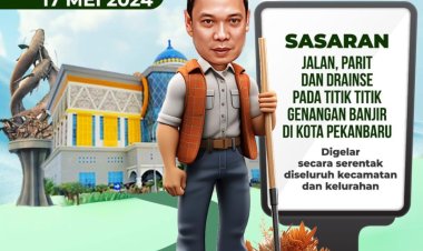 Warga RT 03 RW 04 Laksanakan Gotong Royong di Jalan Todak Bersama Lurah Tangkerang Barat