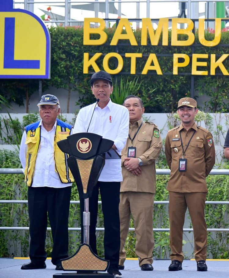 Kunker ke Pekanbaru, Presiden RI Joko Widodo Resmikan IPAL