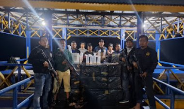 Penyelundup Baby Lobster di Perairan Kuala Enok Diamankan Satpol Airud Polres Inhil