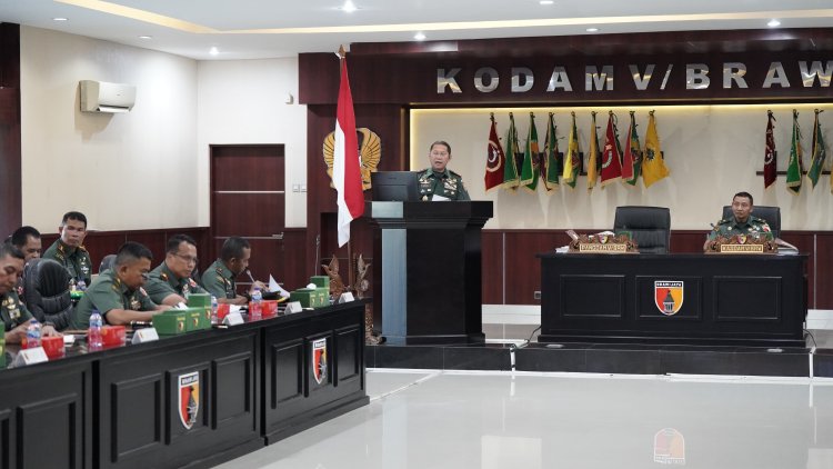 Danrem 081/DSJ Ikuti Paparan Kesiapan TMMD ke-121 di Wilayah Kodam V/Brawijaya