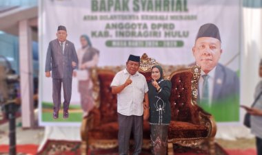 Syahrial, Anggota DPRD Inhu Dua Periode, Gelar Tasyakuran dengan Makan Bersama Warga