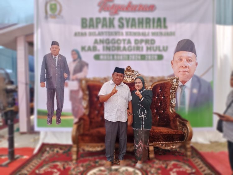 Syahrial, Anggota DPRD Inhu Dua Periode, Gelar Tasyakuran dengan Makan Bersama Warga