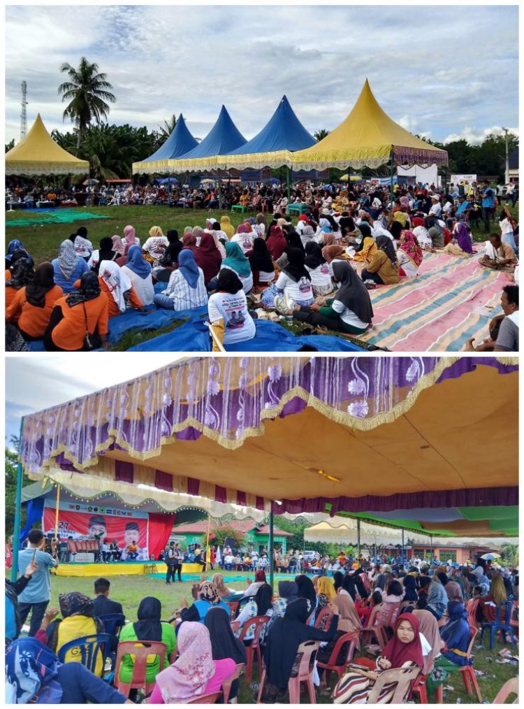 Ribuan Warga Desa Bagan Sinembah Barat Membludak Bersatu Pilih ASSET