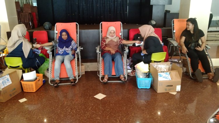 PMI Pekanbaru Kota Gelar Donor Darah dan Pemeriksaan Kesehatan