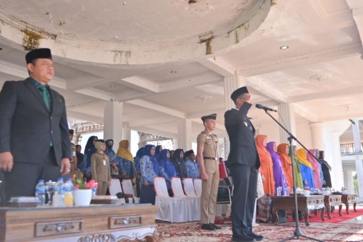 Wabup Jhony Charles Pimpin Apel Hari Otonomi Daerah ke-29 di Rokan Hilir