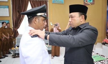 Wabup Siak Lantik PAW Penghulu Rempak, Dorong Efisiensi Anggaran