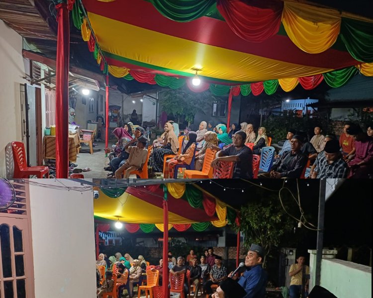 BSK Luncurkan Tenda Rimpel Baru pada Wirid Sosial Bulanan di RT 003 RW 004 Tangkerang Barat