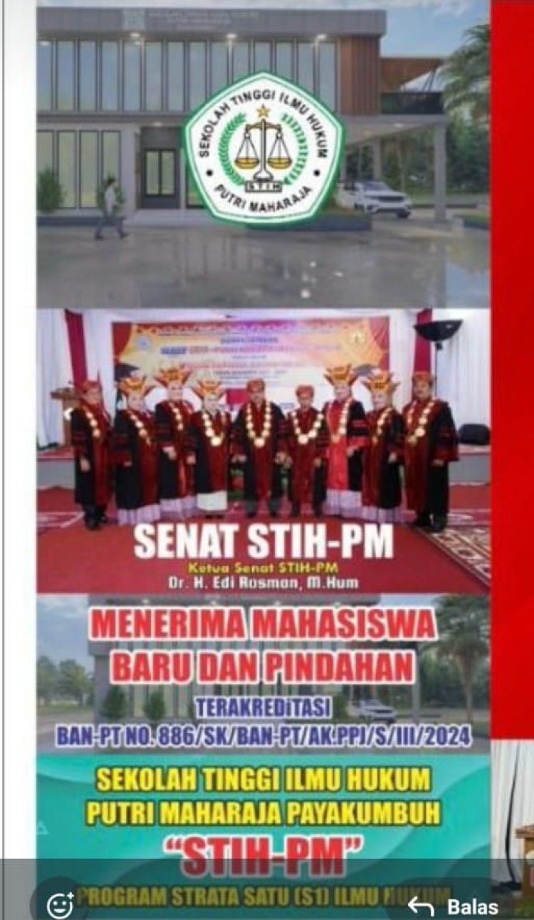 Kuliah Hukum Terjangkau di STIH Putri Maharaja Payakumbuh