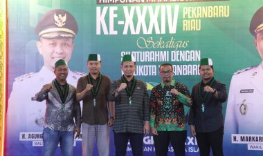 Silaturahmi HMI dan Wali Kota Pekanbaru Tutup Kongres