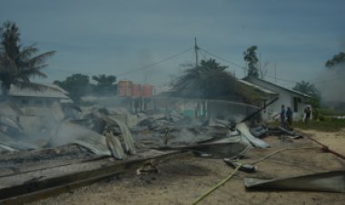 Aksi Massa Bakar Rumah & Pos PT SSL di Siak, 4 Jadi Tersangka