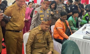 Polda Riau Gelar Bakti Sosial HUT Bhayangkara ke-79