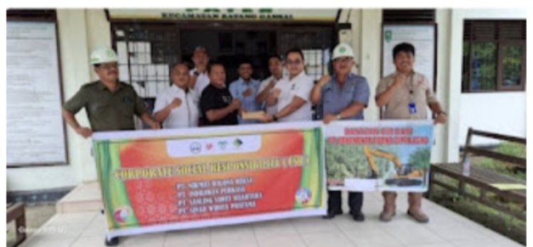 NHR Grup Bantu Perbaikan Jalan di Batang Gansal