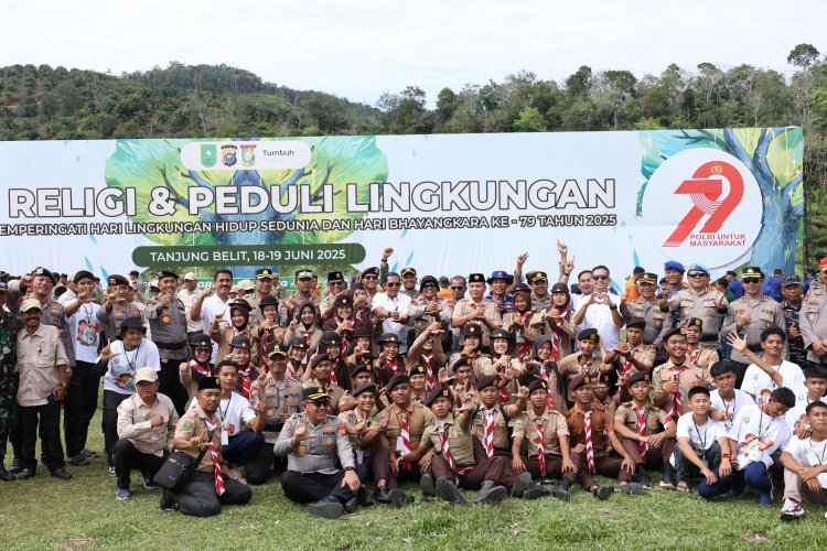 Polda Riau Pimpin Upacara Hari Lingkungan Hidup di Rimba Baling