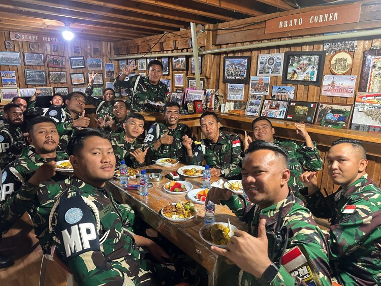 HUT ke-79 POMAD, Satgas SEMPU XXV-Q Gelar Syukuran di Lebanon