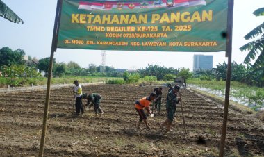 TNI dan Warga Surakarta Tanam Jagung Dukung Ketahanan Pangan