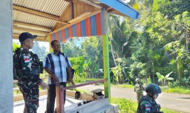 Satgas Yonif 642 Gelar Anjangsana di Kramongmongga Fakfak