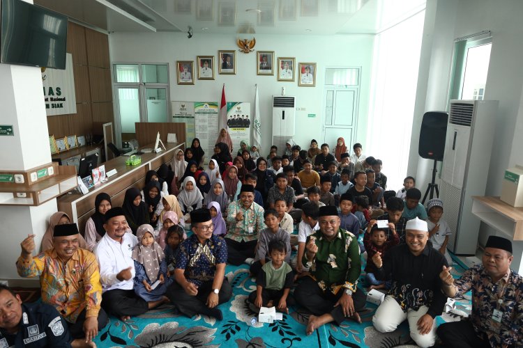 Baznas Siak Salurkan Santunan ke Anak Yatim dan Disabilitas