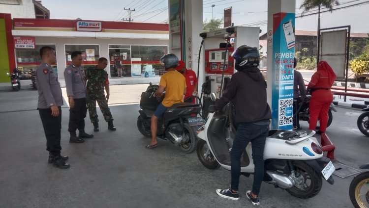 Patroli Gabungan Babinsa-Bhabinkamtibmas Jaga Kamtibmas Ngrampal