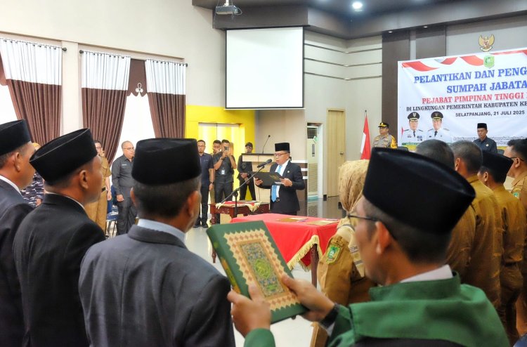 11 Pejabat Eselon II Meranti Dilantik, Ini Daftar Lengkapnya