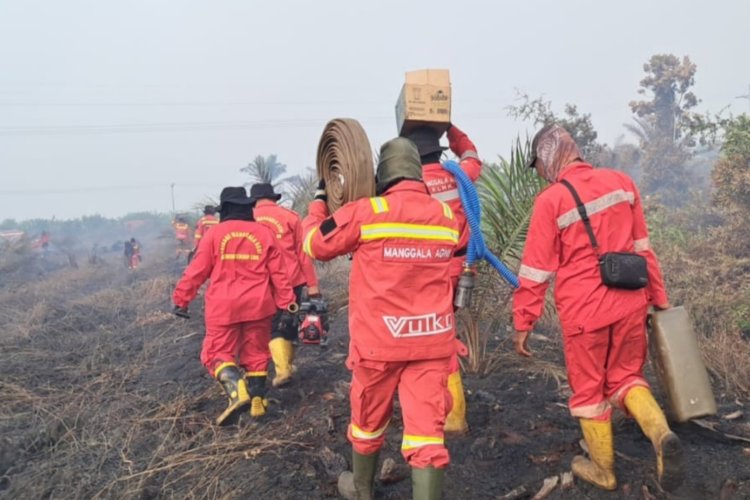 Karhutla Riau 2025 Meluas, 586 Titik Api Belum Padam
