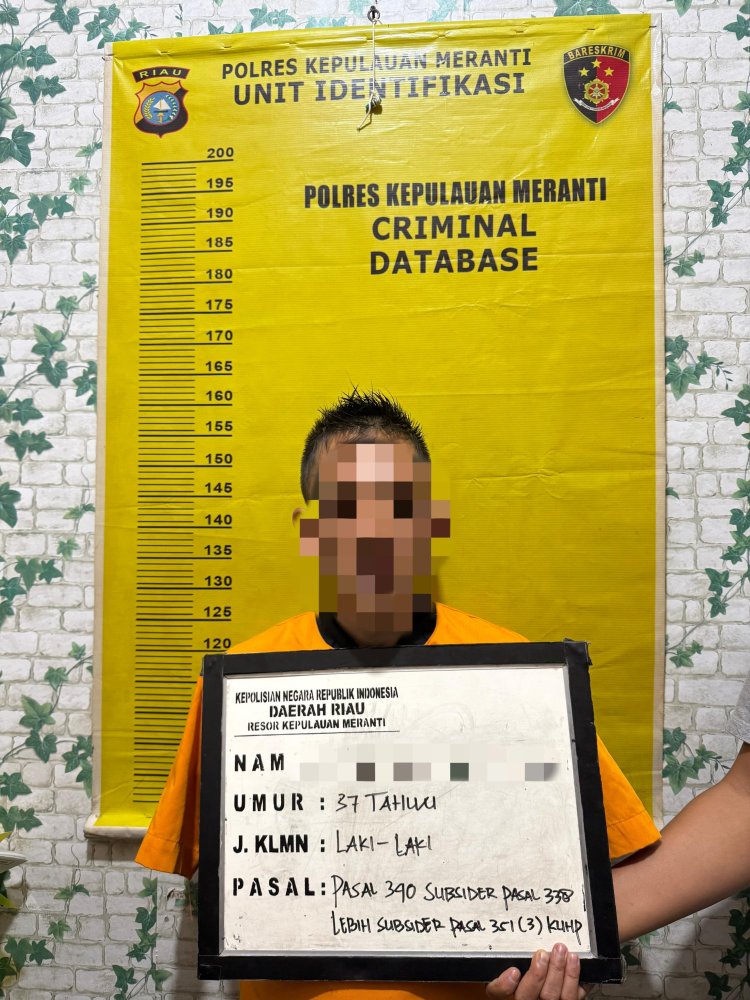 Polres Meranti Tangkap Pelaku Penganiayaan Tewaskan Keponakan