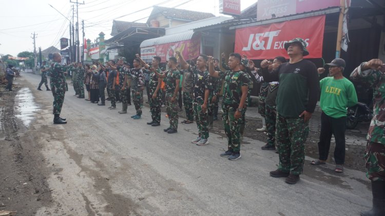 Satgas TMMD Kodim 0735/Surakarta Gelar Apel Pagi di Karangasem