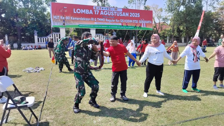 TMMD Kodim 0735/Surakarta Meriahkan HUT RI ke-80 dengan Lomba 17 Agustus