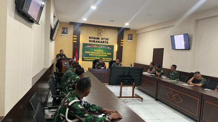 Penutupan TMMD Reguler ke-125 Kodim Surakarta, Dansatgas Pimpin Rapat Evaluasi
