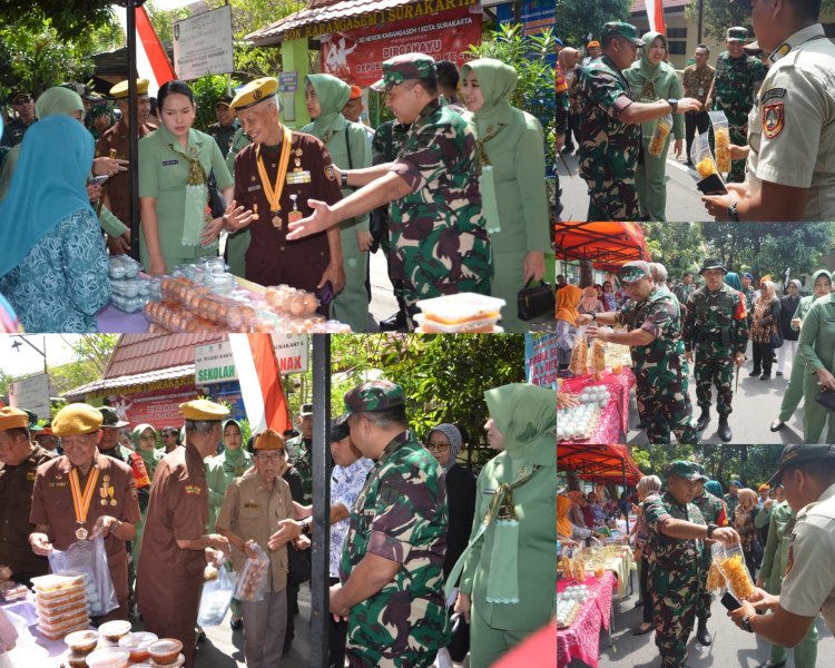 Kasdam IV Diponegoro Borong Produk UMKM, Dibagikan untuk Veteran, Linmas dan Warga di Penutupan TMMD 125 Surakarta