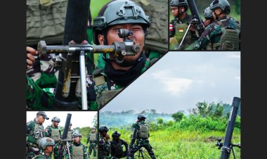 TNI Latihan Tembak Mortir 60 LR Jelang Super Garuda Shield 2025