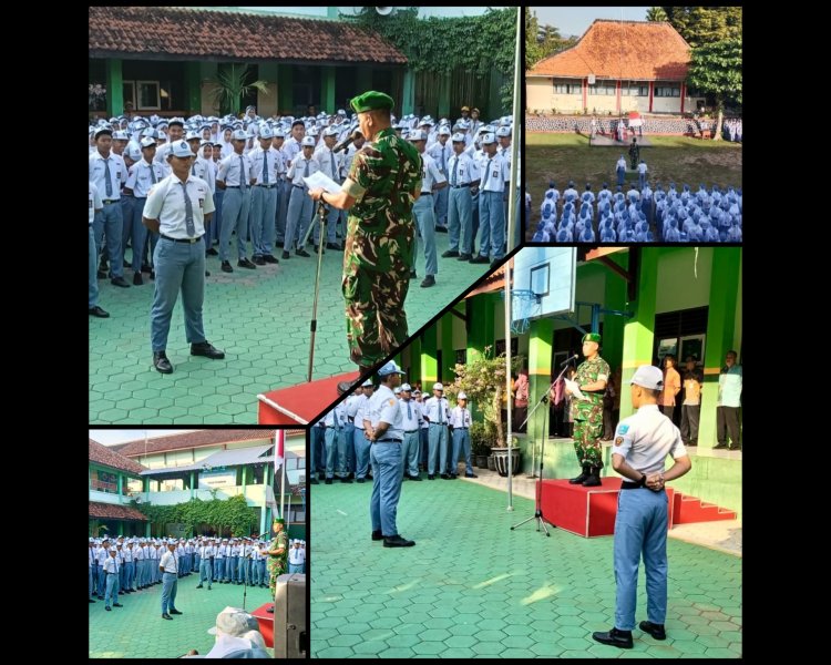 TNI-Polri Boyolali Gelar Patroli Sekolah, Ingatkan Pelajar Tak Terprovokasi