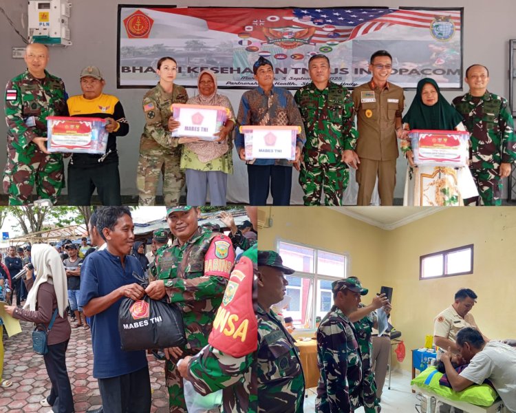 Bakti Kesehatan TNI dan Pasukan Multinasional di Super Garuda Shield 2025