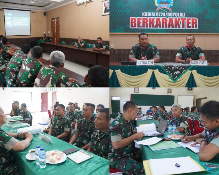 Kodim Boyolali Terima Kunjungan Tim Wasrik Irdam IV/Diponegoro