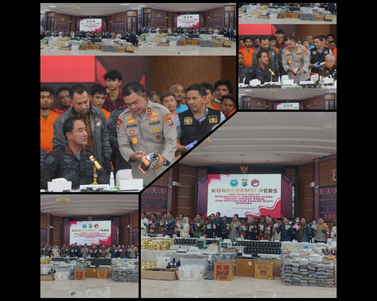 Polda Sumut Sita 1,4 Ton Sabu, 6.004 Tersangka Diamankan