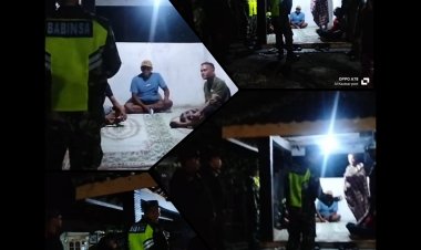 Patroli Malam Gabungan TNI dan Warga Jaga Keamanan Boyolali