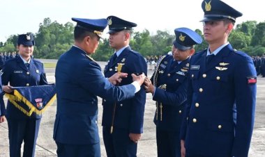 135 Personel Lanud Roesmin Nurjadin Naik Pangkat di Pekanbaru