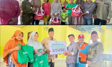 Pemkab Siak dan Baznas Salurkan Bantuan untuk Korban Puting Beliung di Sialang Sakti