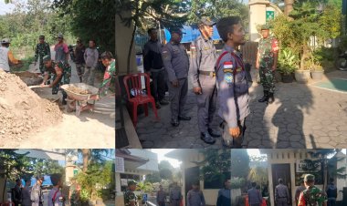 Babinsa Joyotakan Tingkatkan Disiplin Linmas Lewat Pelatihan PBB di Surakarta