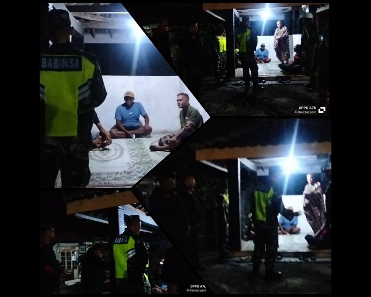 Patroli Malam Gabungan TNI dan Warga Jaga Keamanan Boyolali