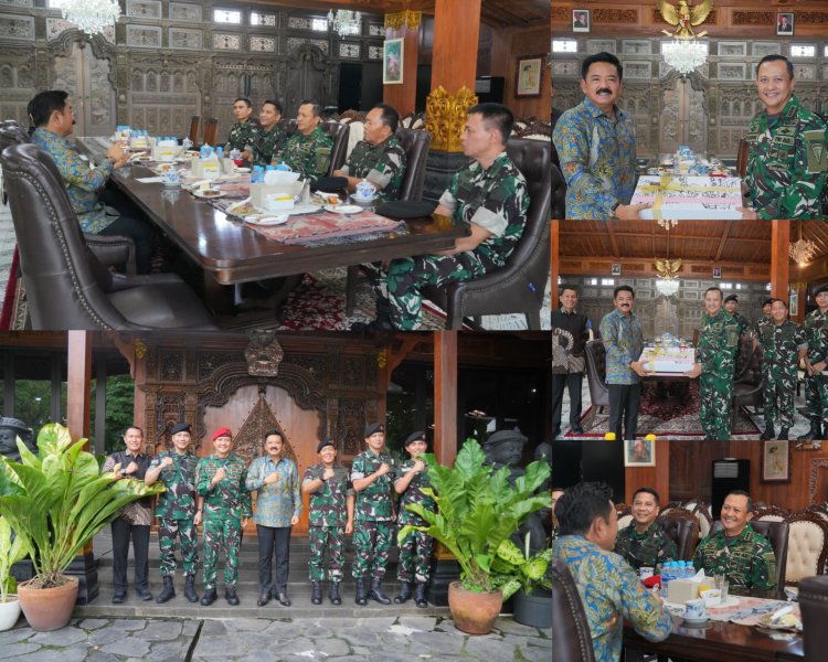 Pangkopassus Silaturahmi ke Hadi Tjahjanto Jelang HUT ke-80 TNI