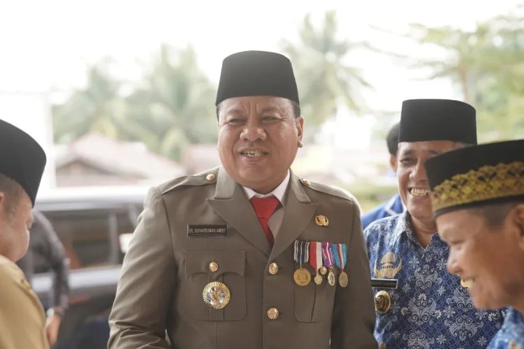 Bupati Kuansing Suhardiman Amby Pimpin Upacara Sumpah Pemuda ke-97 di Kuantan Hilir